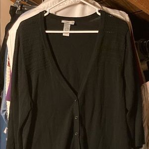 Black Cardigan Sweater